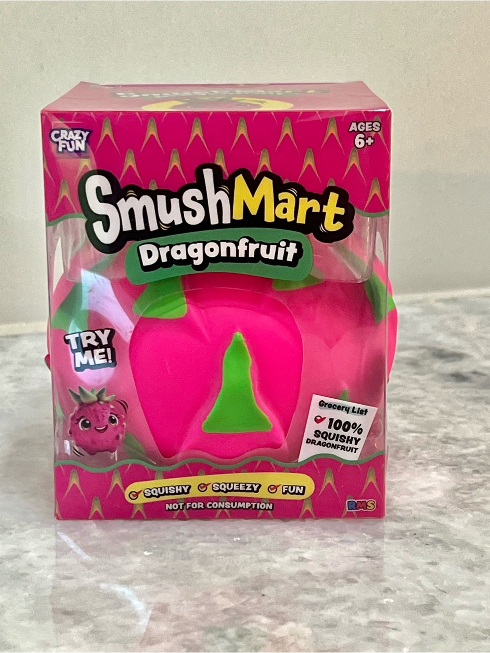 SmushMart Dragonfruit Squishy Toy - Pink